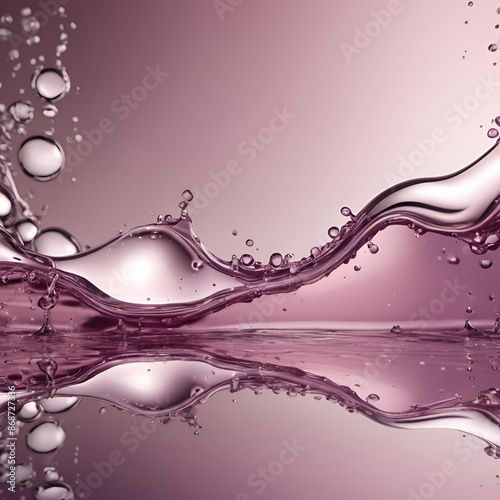 Purple bubbles background photo