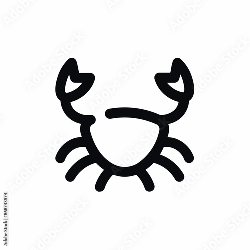 crab sea food animal icon