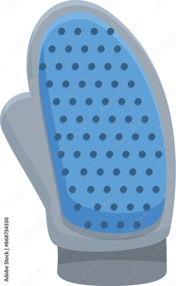 Pet groomer using a grooming glove to remove excess fur from pets Pet groomer using a grooming glove to remove excess fur from pets