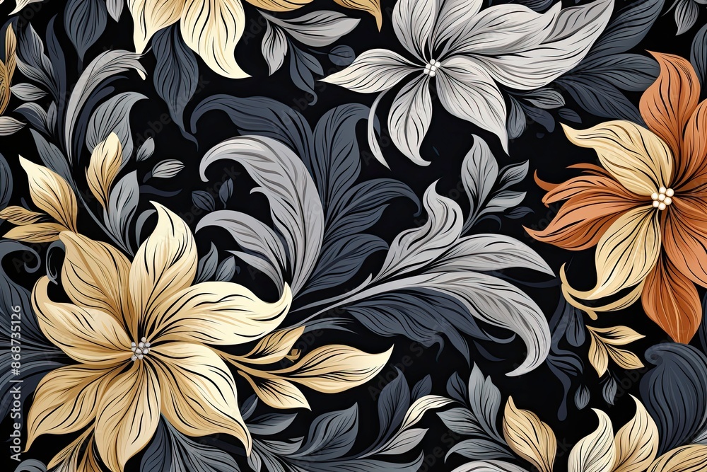 Pattern seamless floral vector design