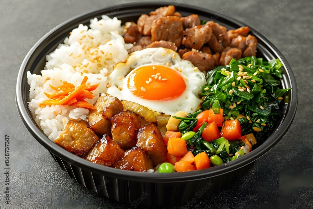 Delicious nutritious bowl meal