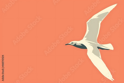 A stylized, minimalistic depiction of a zephyr