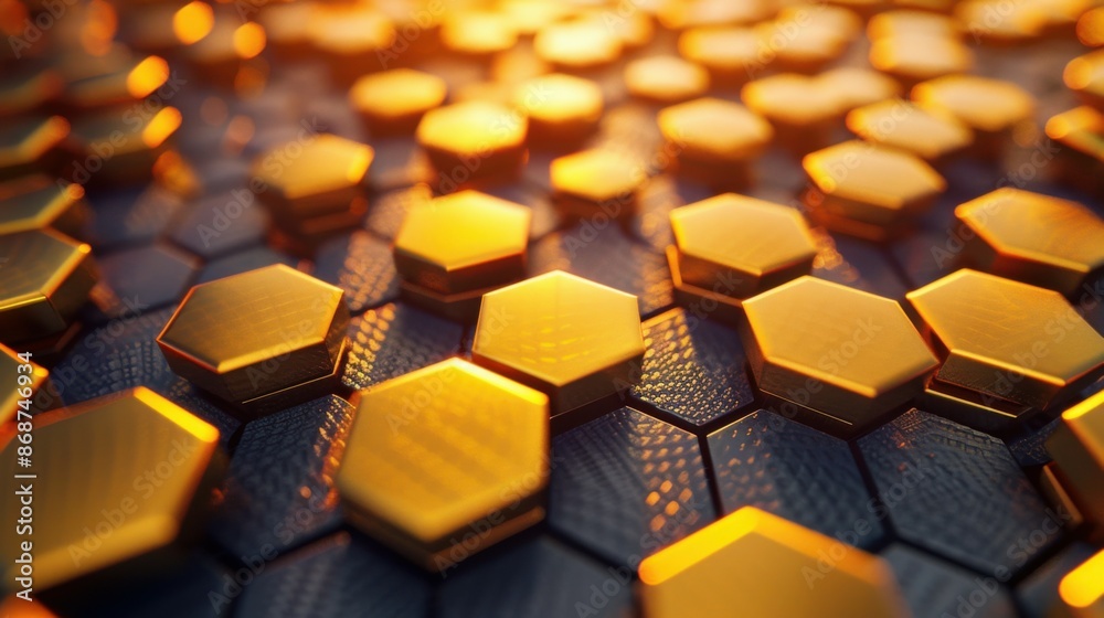Fototapeta premium background of beehives. hexagonal abstract background.