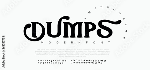 Dumps modern creative minimal alphabet small letter logo design