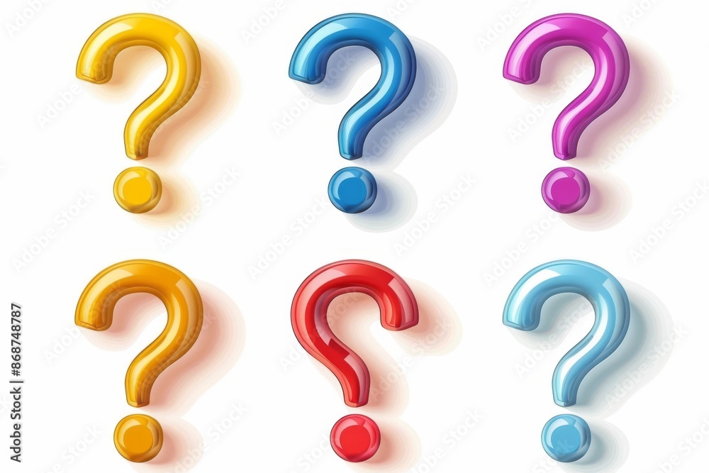 Question mark icon, quiz symbol, interrogation sign, simple rebus silhouette, questions emblem, faq set Question mark icon, quiz symbol, interrogation sign, simple rebus silhouette, questions emblem, faq set