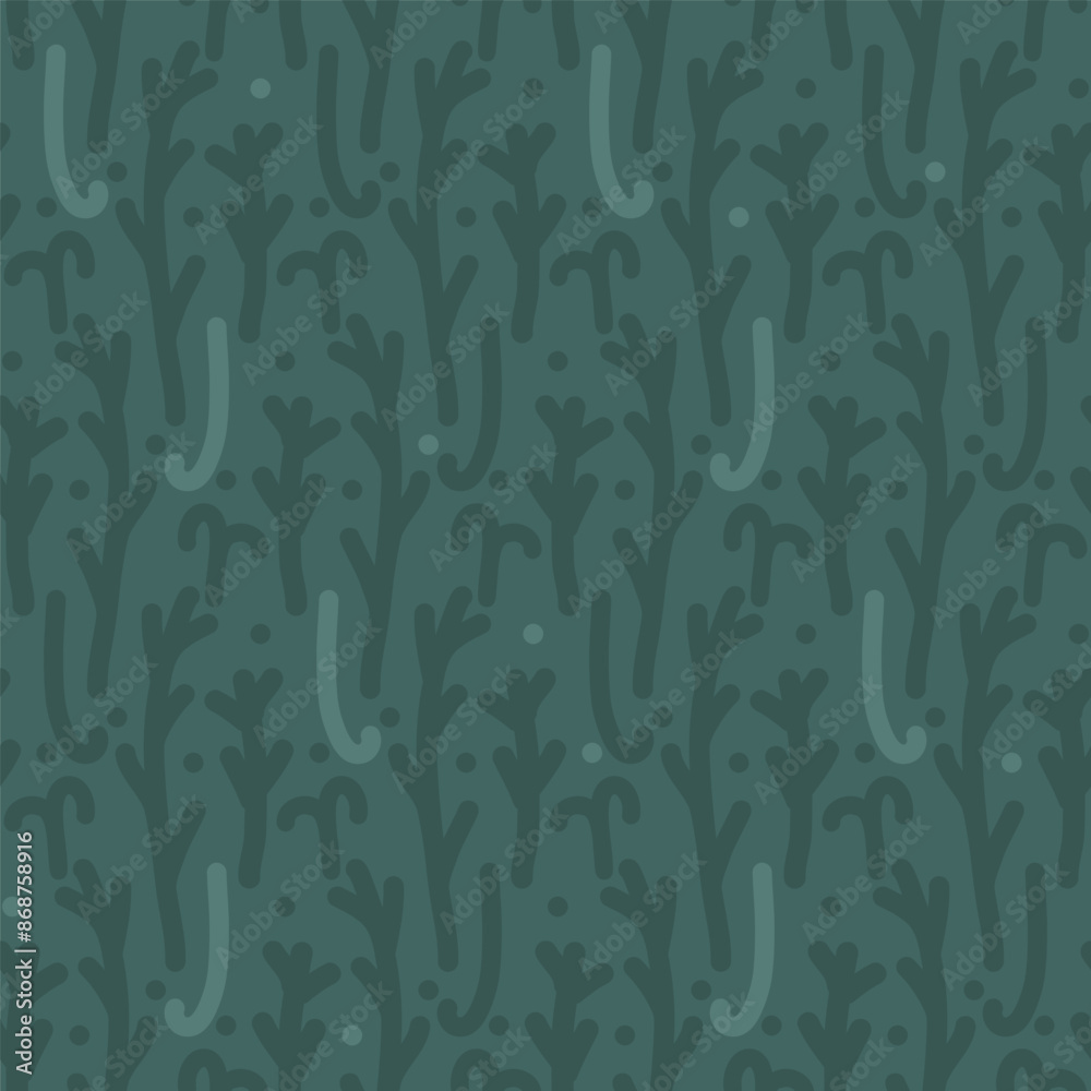 Twigs seamless pattern. Branch dark monochrome repeat background. Vector hand drawn flat illustration. Twigs seamless pattern. Branch dark monochrome repeat background. Vector hand drawn flat illustration.