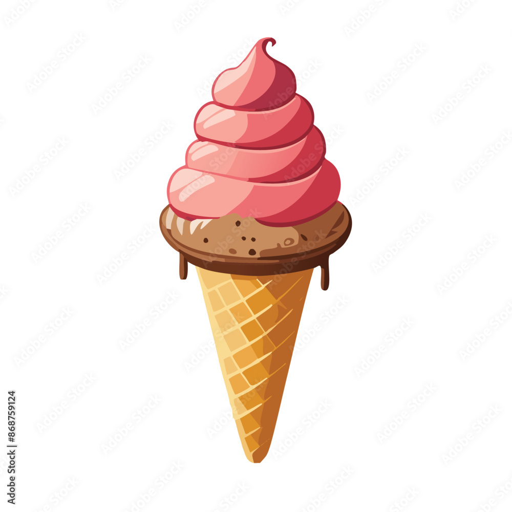 Vector illustration of Ice Cream Sundae Vector illustration of Ice Cream Sundae