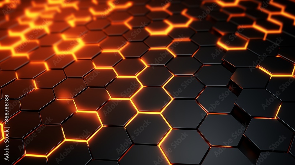 Abstract background with hexagons Abstract background with hexagons