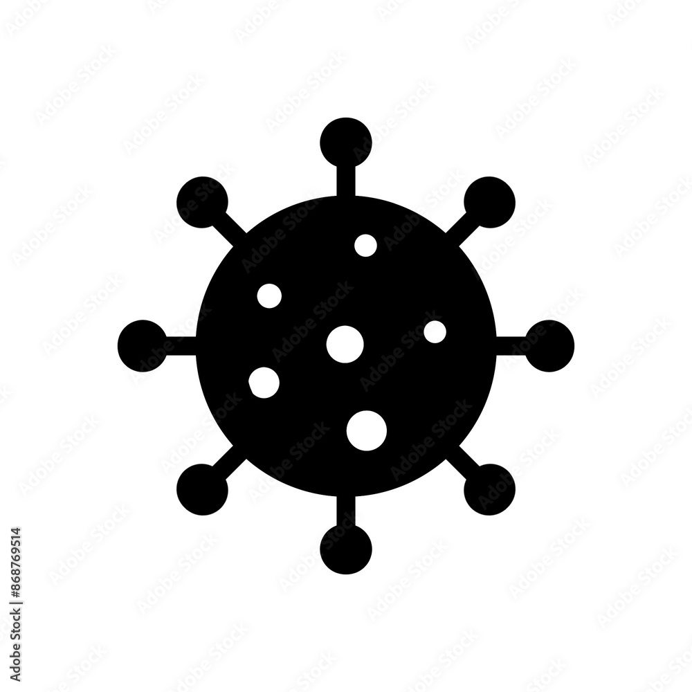 Virus icon with simple and modern design Virus icon with simple and modern design