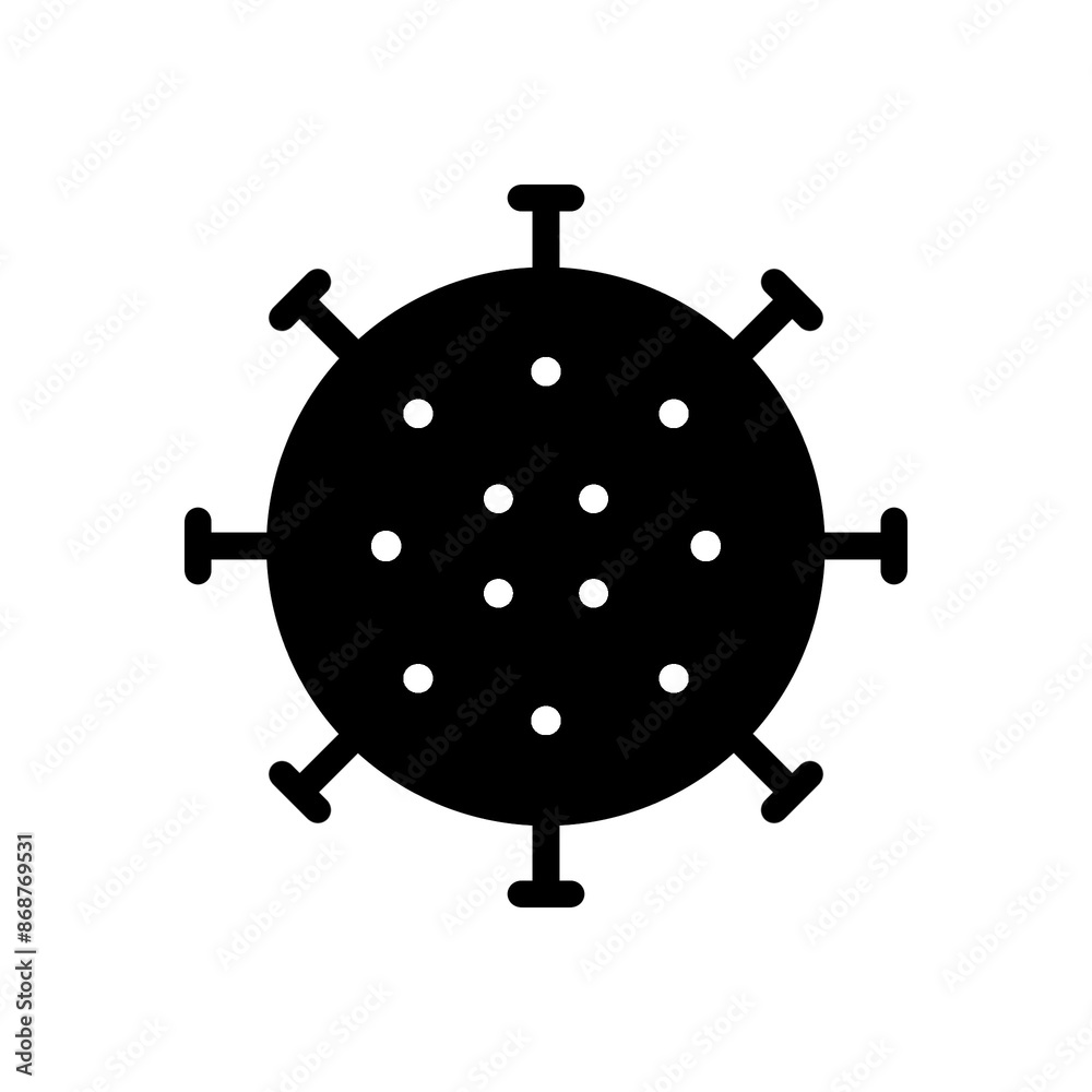 Virus icon with simple and modern design Virus icon with simple and modern design