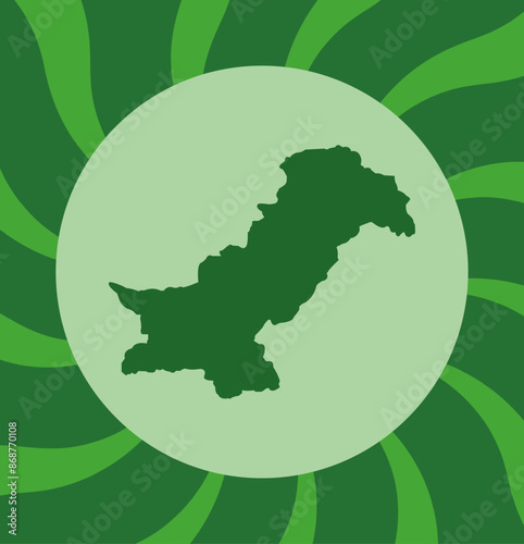 the colorful background design for the independence day of Pakistan on 14 of august 