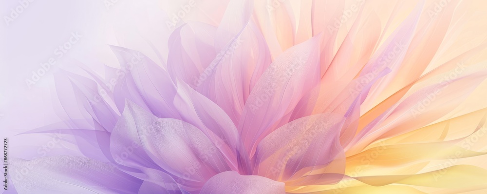 Abstract vibrant floral design in pastel hues with flowing lines and soft gradients Abstract vibrant floral design in pastel hues with flowing lines and soft gradients