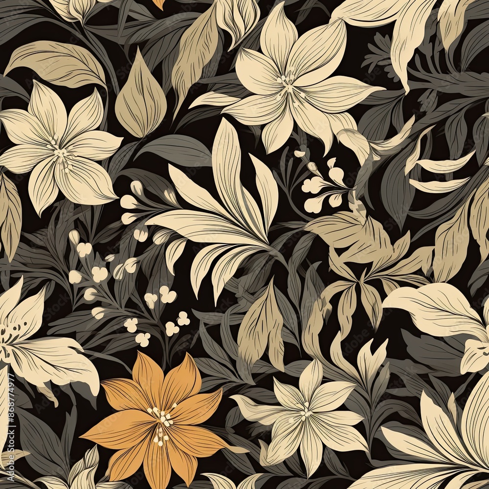 abstract seamless floral pattern abstract seamless floral pattern