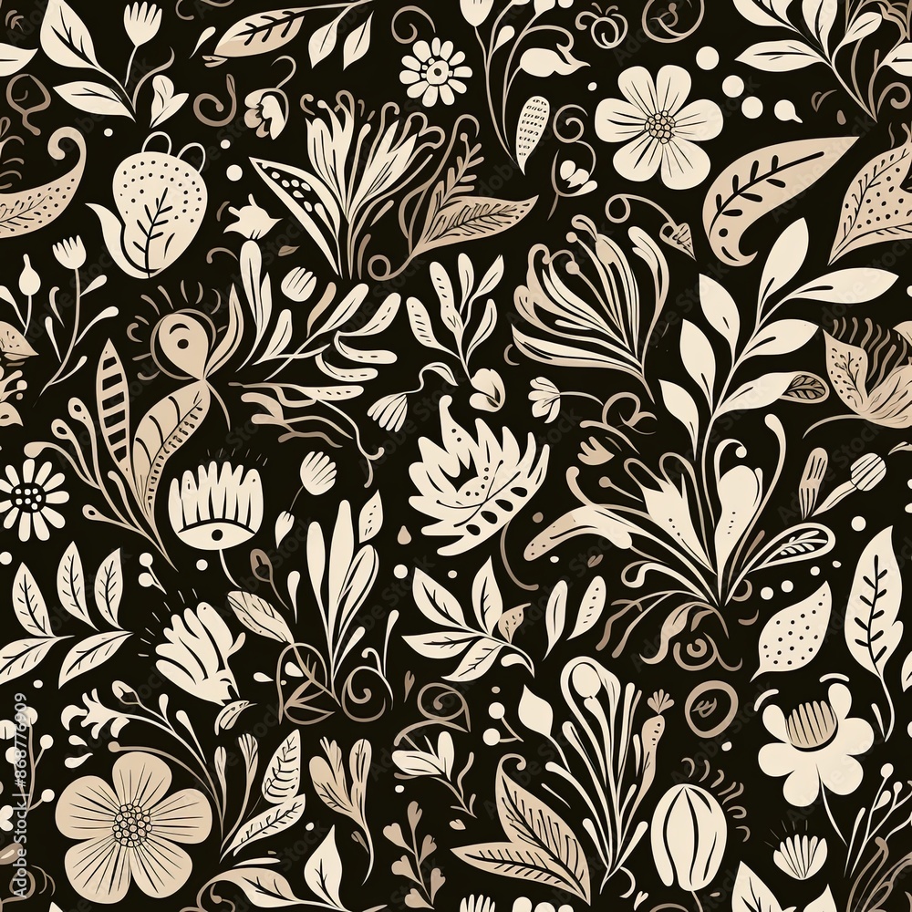 abstract seamless floral pattern abstract seamless floral pattern