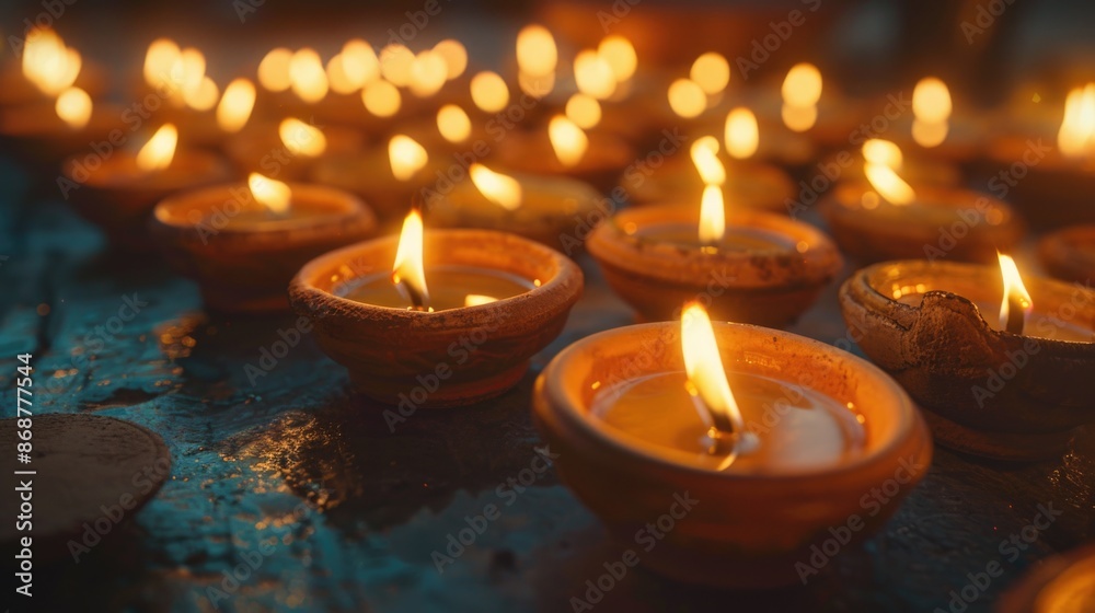 Candles on table Candles on table