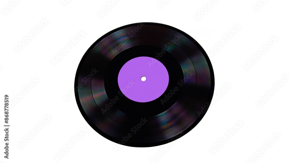 Obraz premium Vinyl record on white background