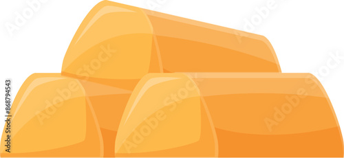 Shiny gold bars forming a pyramid shape, symbolizing wealth, investment, and financial success