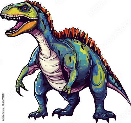 dinosaur illustration isolated on transparent background.  © Olivia23