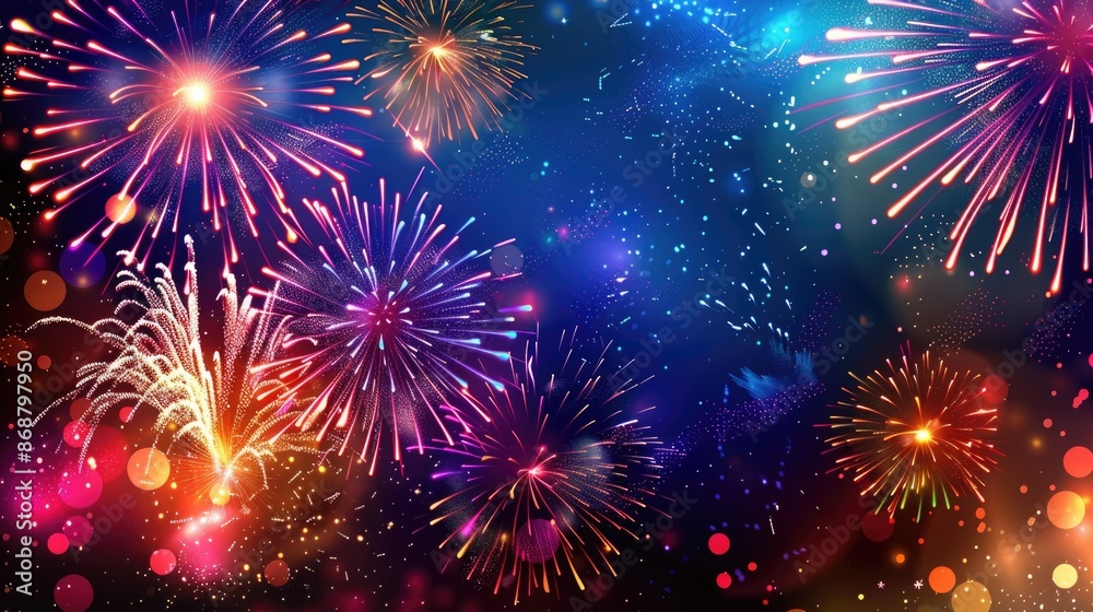 Night Sky Fireworks Night Sky Fireworks