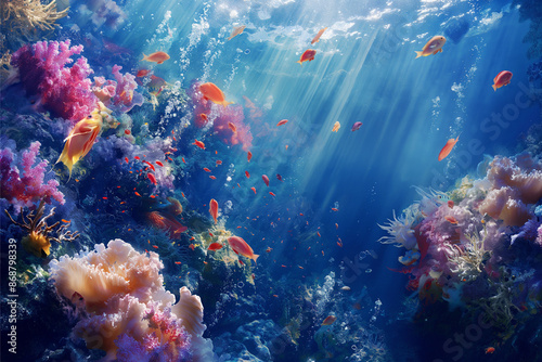 The beauty of marine life and coral reefs is a stunning display of underwater natural art.