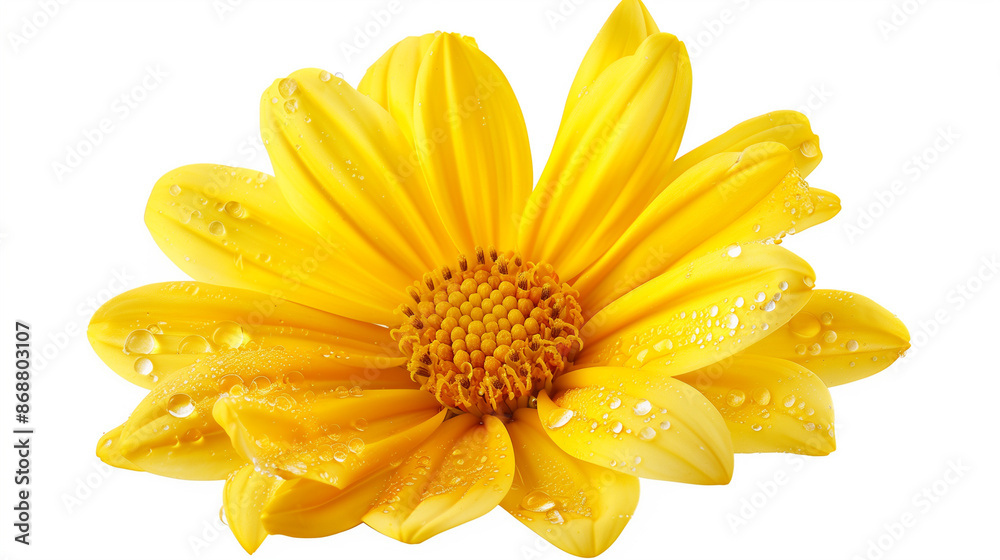 Obraz premium yellow daisy isolated on white