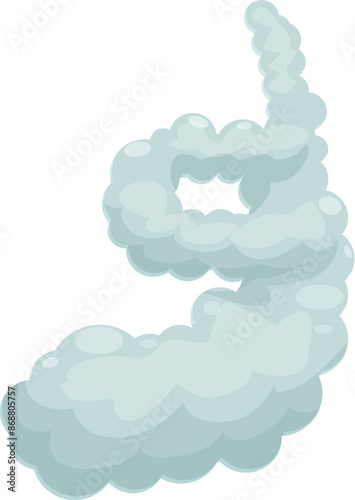Cartoon illustration of a large intestine forming the number nine, raising awareness about digestive system health and conditions