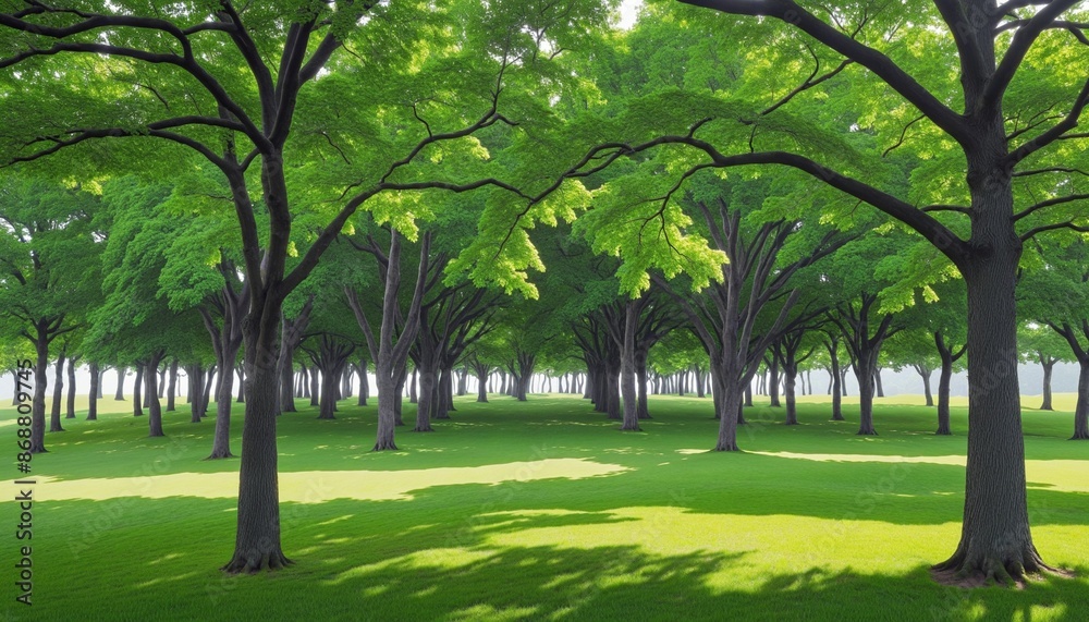 Illustrative Nature Scene: Forest Retreat Illustrative Nature Scene: Forest Retreat