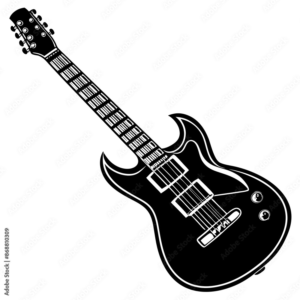 Obraz premium electric guitar vector illustration
