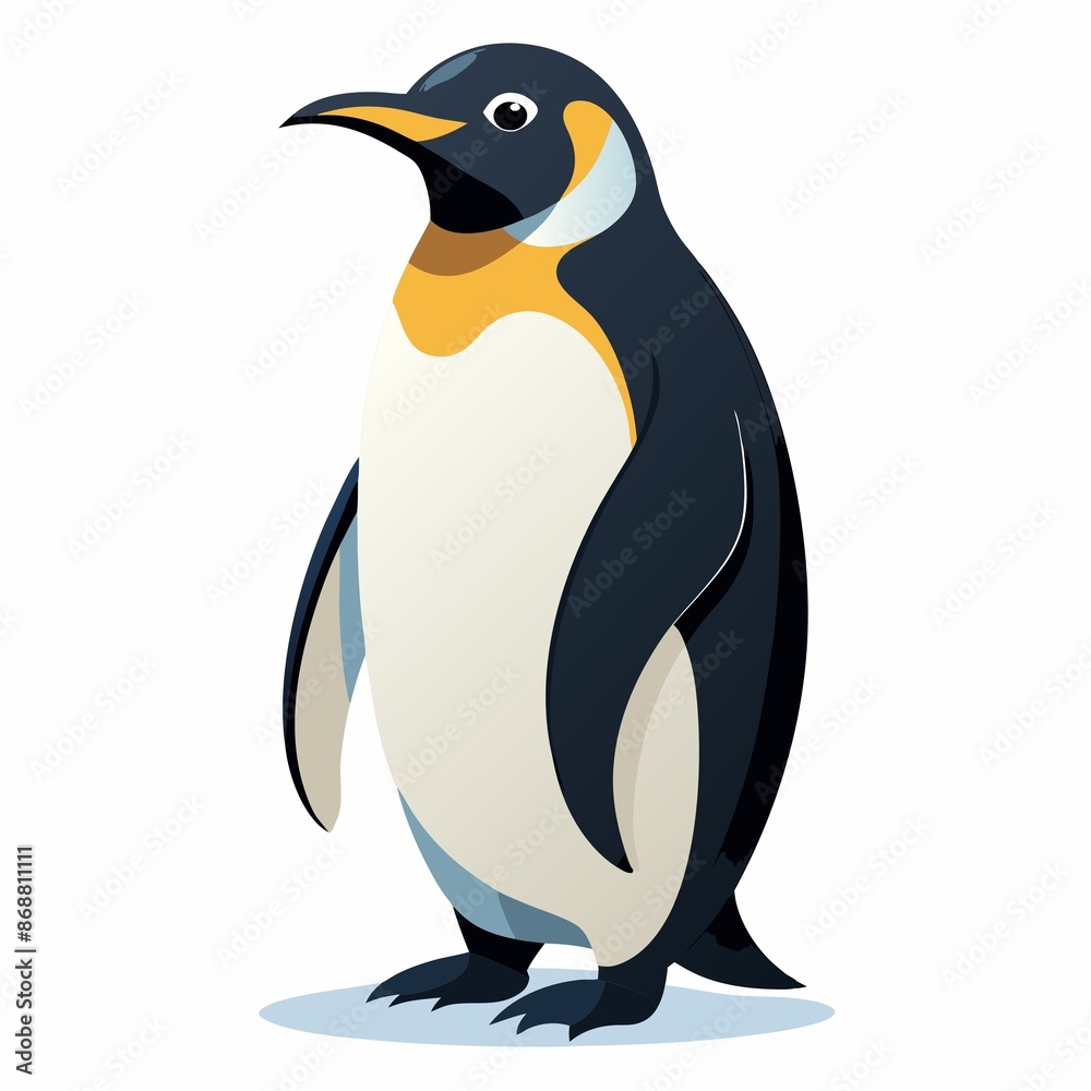 Fototapeta premium penguin on white background