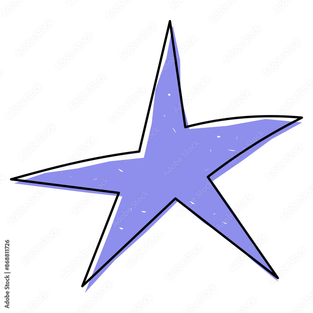 Hand drawn rustic star