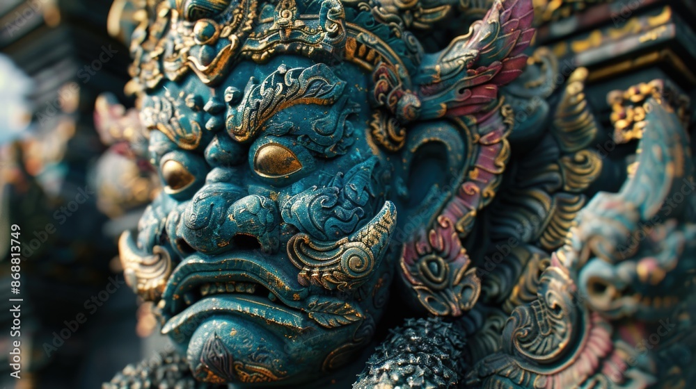 Statue of Face Close Up Statue of Face Close Up