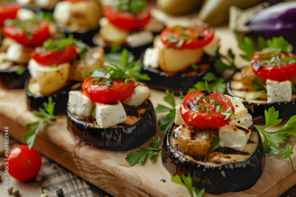 Vegetarian snacks grilled vegetable canapes Vegetarian snacks grilled vegetable canapes