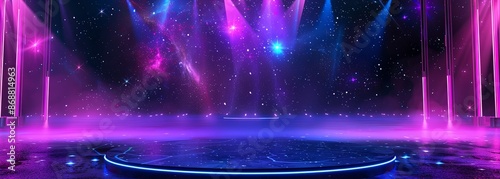 Empty music concert stage