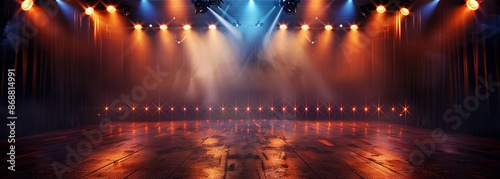 Empty music concert stage
