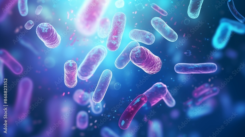 Probiotics Bacteria . Biology, Science Microscopic medicine. Digestion stomach escherichia coli, treatment, Health care medication, anatomy organism. Probiotics Bacteria . Biology, Science Microscopic medicine. Digestion stomach escherichia coli, treatment, Health care medication, anatomy organism.