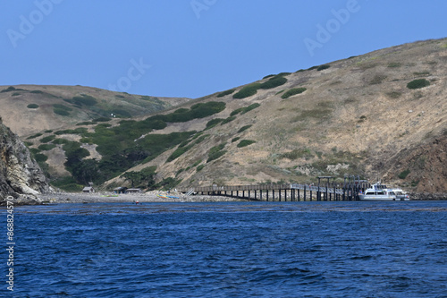 Scorpion Harbor at Santa Cruz Island California.