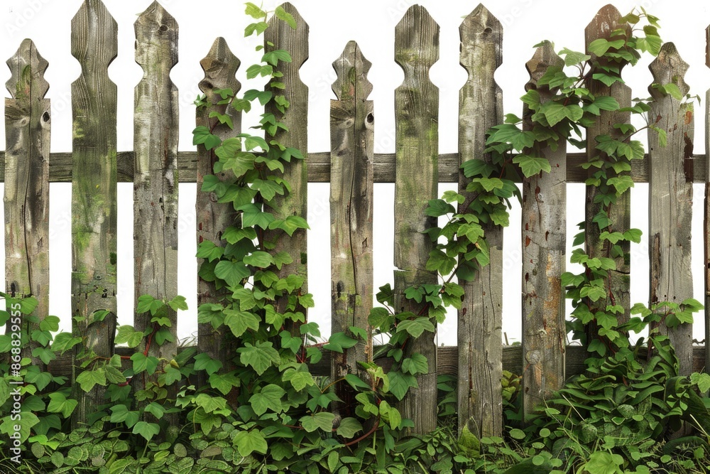 A natural barrier with lush greenery growing on it