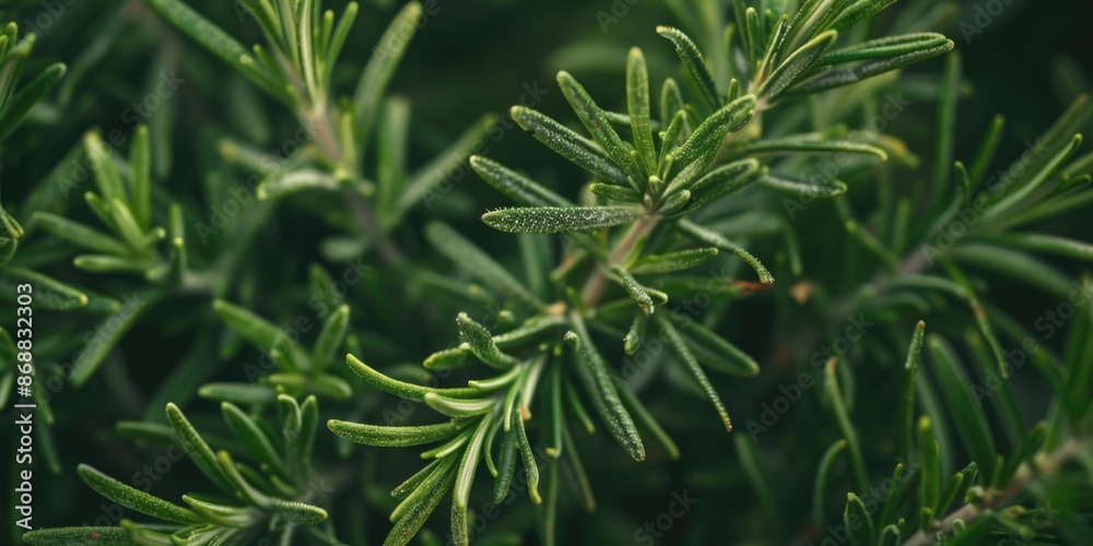 A detailed view of a plant's foliage, perfect for illustrating nature or botanical themes A detailed view of a plant's foliage, perfect for illustrating nature or botanical themes