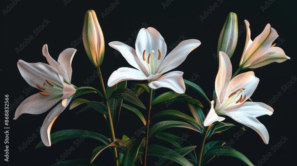 A bouquet of white flowers placed on a flat surface, suitable for decoration or arrangement A bouquet of white flowers placed on a flat surface, suitable for decoration or arrangement