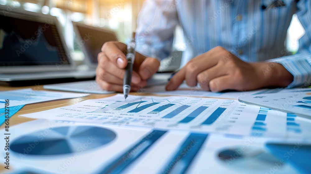 Budget planning and management concept. Company budget allocation for business 
