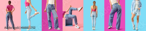 Collection of young woman i...