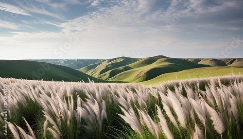 grass midwest tallgrass prairie illustration nature kansas landscape sky background hills grass midwest tallgrass prairie photo