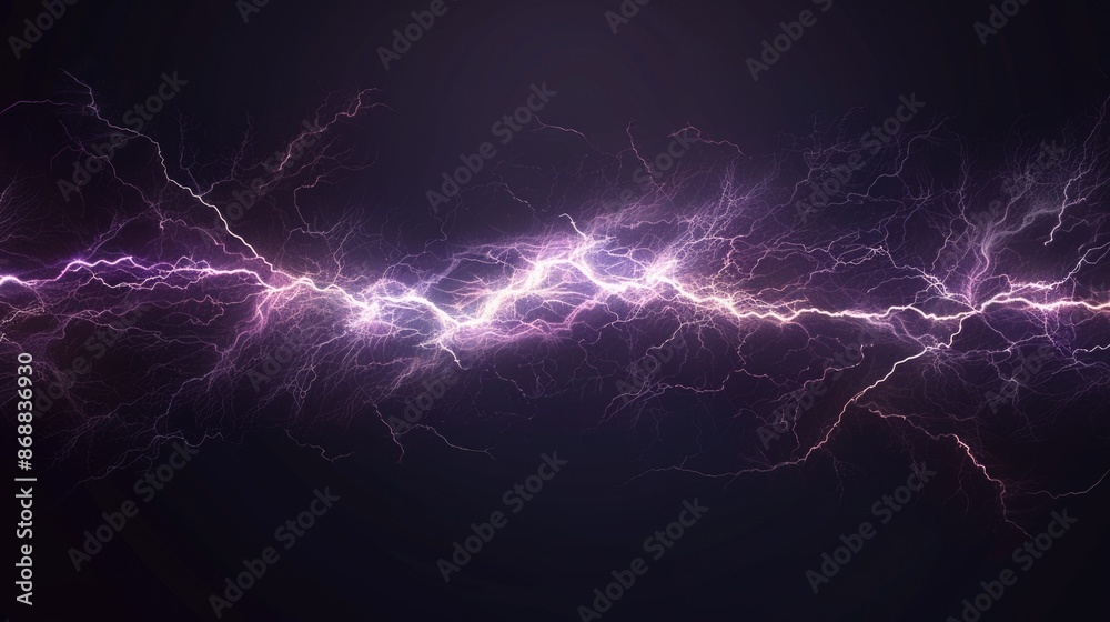 A dark and ominous backdrop featuring a purple and black sky with flashes of lightning A dark and ominous backdrop featuring a purple and black sky with flashes of lightning