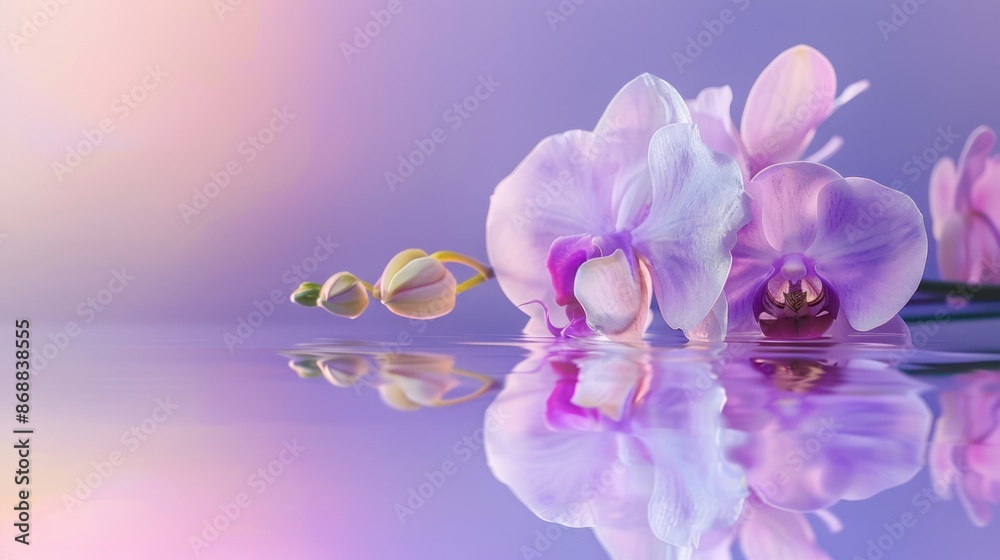 Orchid Reflection in a Purple Dream Orchid Reflection in a Purple Dream