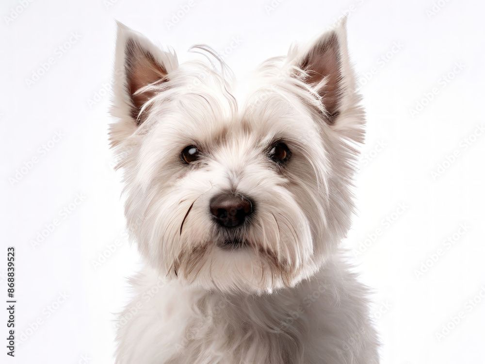 White West Highland Terrier Dog Portrait White West Highland Terrier Dog Portrait