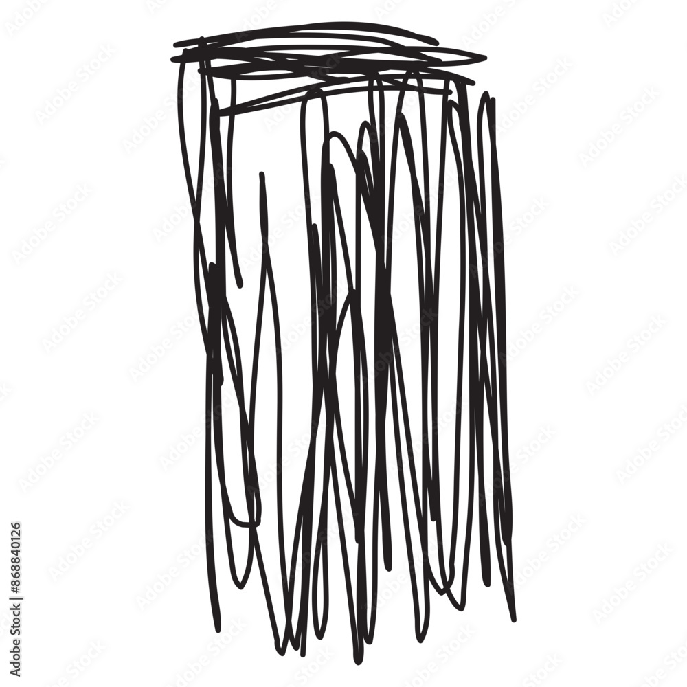 Scribbled geometric rectangle Scribbled geometric rectangle