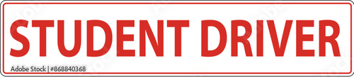 Student Driver Magnetic Car Sign, Student Driver