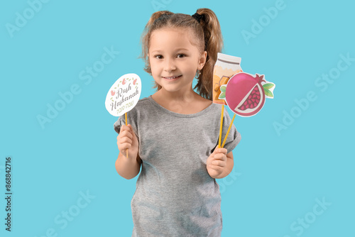 Cute little girl with decor...