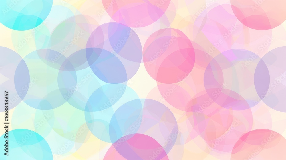 Abstract Pastel Circle Pattern Abstract Pastel Circle Pattern