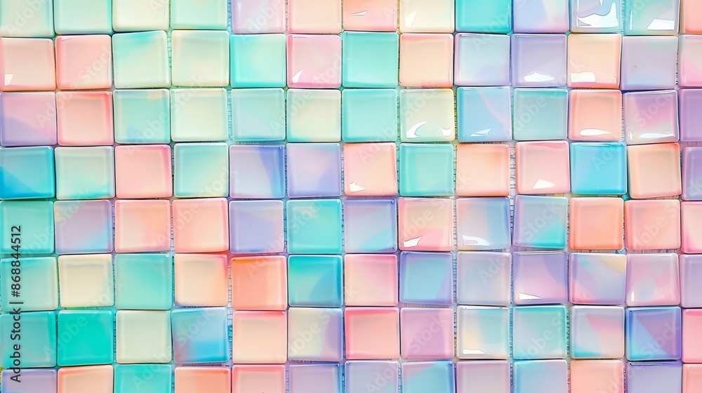 Fototapeta premium Pastel Mosaic Tiles Pattern